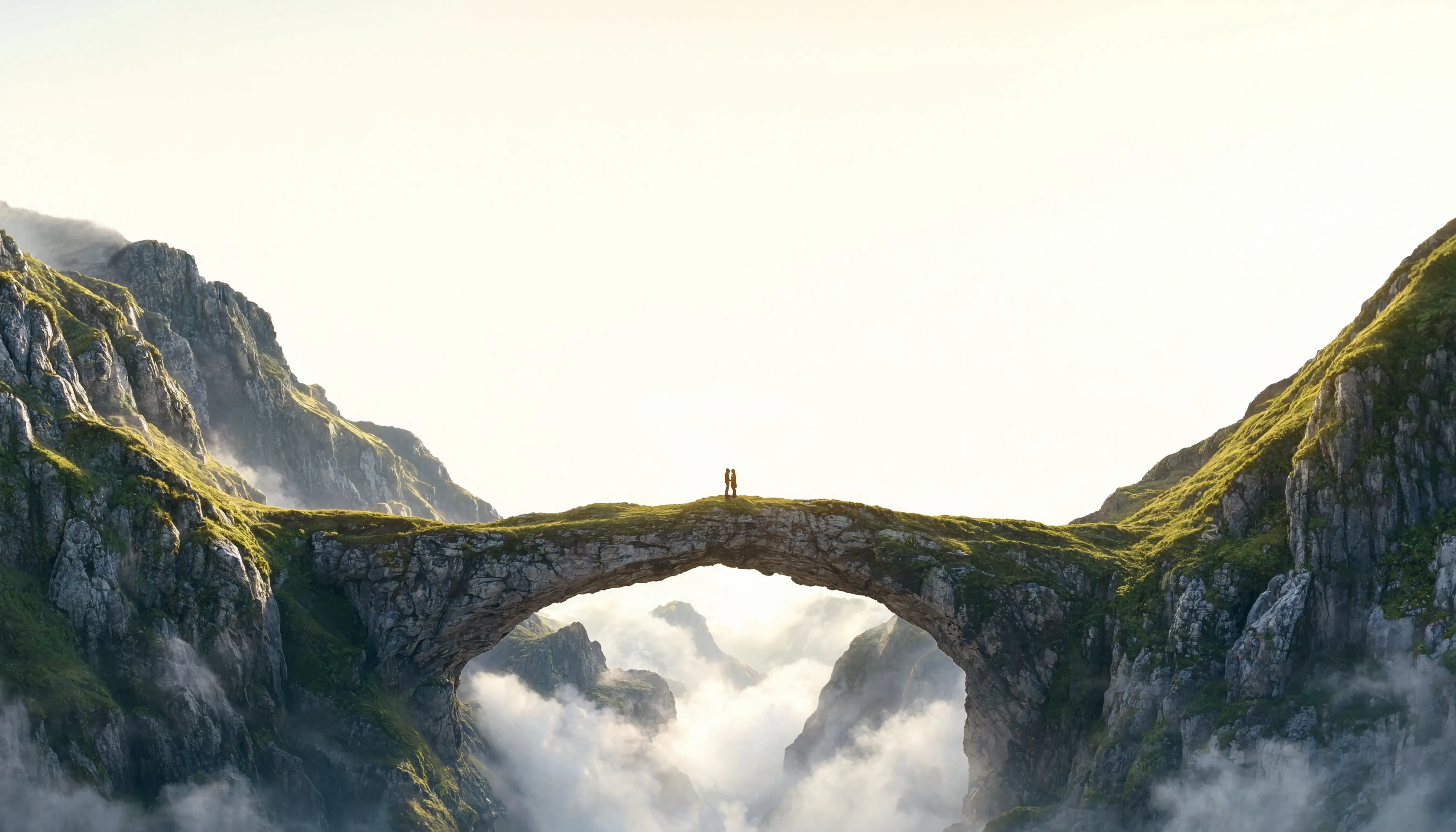 Mossy Bridge Between Peaks